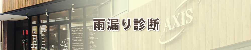 雨漏り診断について